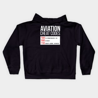 Aviation Cheat Codes Kids Hoodie